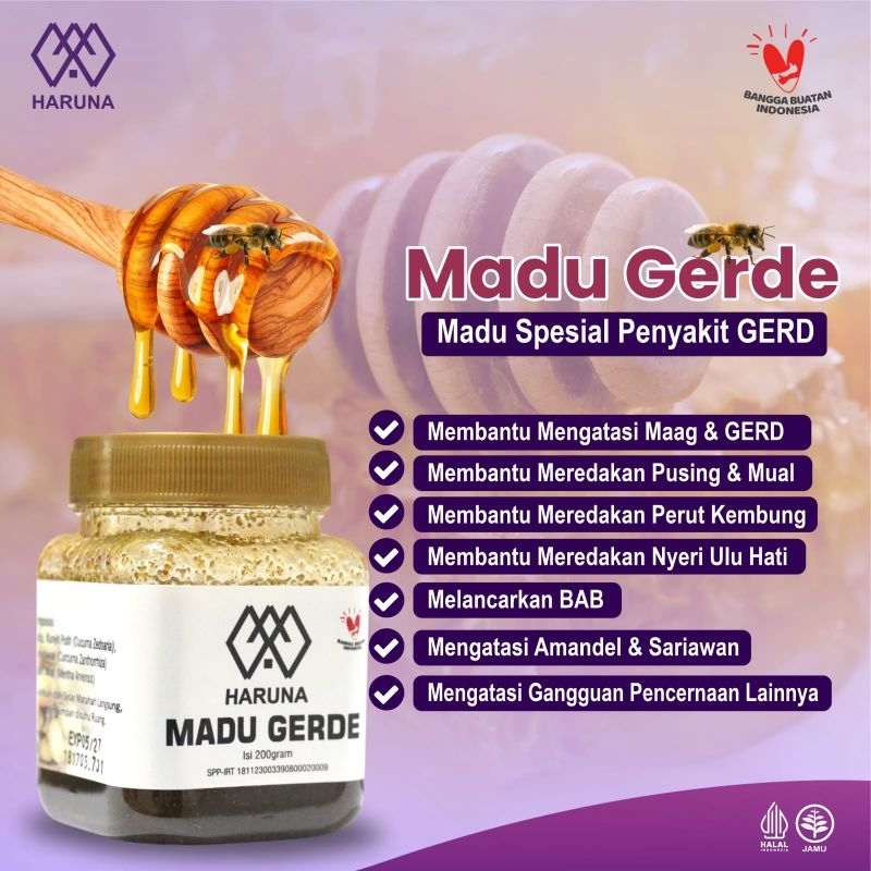 

Madu Gerde Haruna Solusi Untuk Maag dan Gerd (200gr)