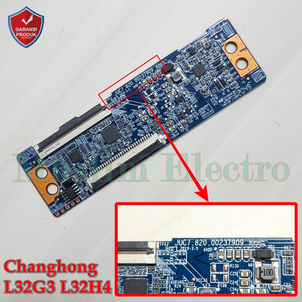 Tcon LED TV Changhong L32G3 32G3 L32H4 32H4  JUC7.820.00237909