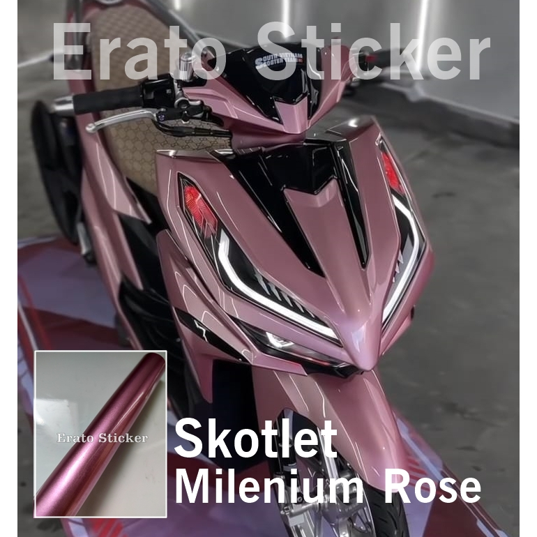Skotlet stiker motor milenium rose metalik skotlet pink muda candy skotlet soft pink metalik candy