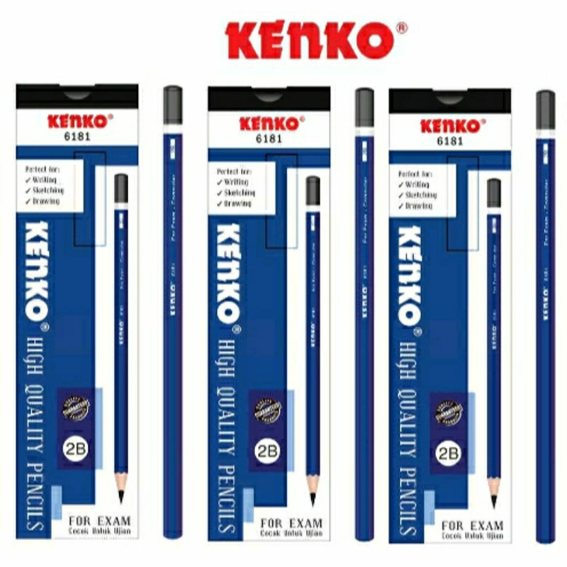 

PENSIL 2B 6181 KENKO / PENCIL KENKO ( 1 Pack /isi 12 Pcs )