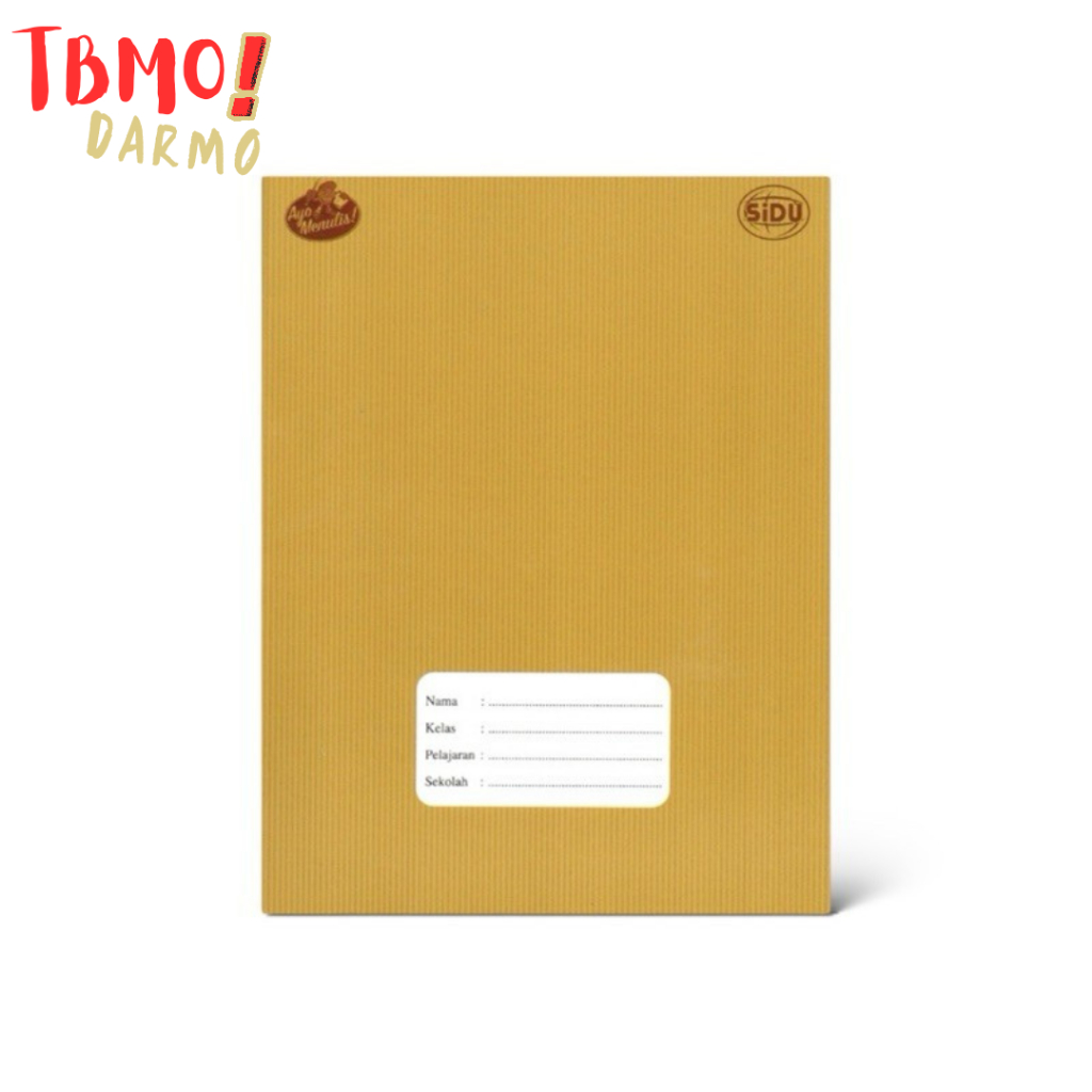 

BUKU TULIS SIDU COVER SAMPUL NAMA KRAFT ISI 40 60 LEMBAR / BUKU SIDU CRAFT (1 PACK ISI 10 BUKU)