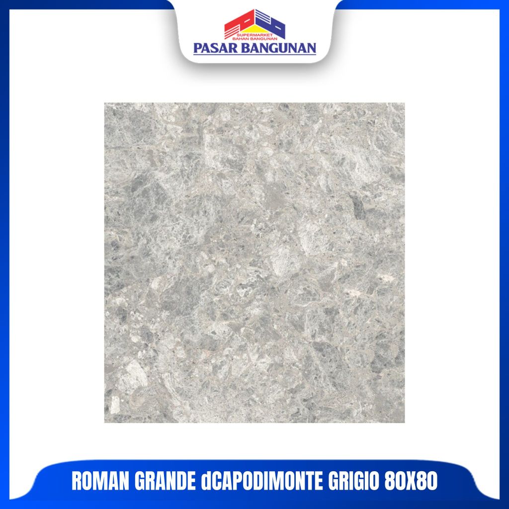Roman Granit Grande dCapodimonte Grigio 80X80