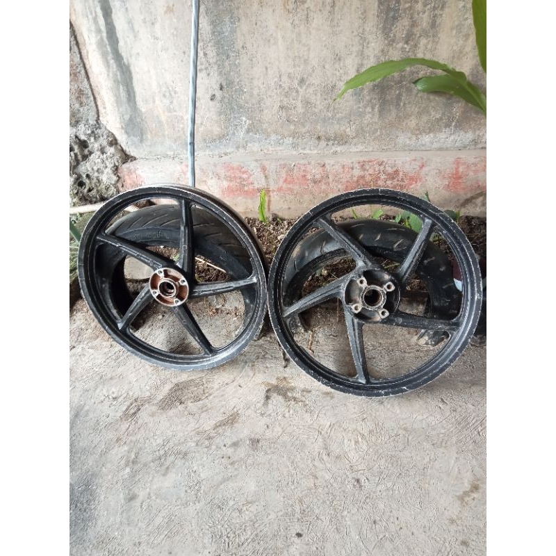 pelek vleg depan belakang honda supra x 125 pnp blade new helmin original copotan motor