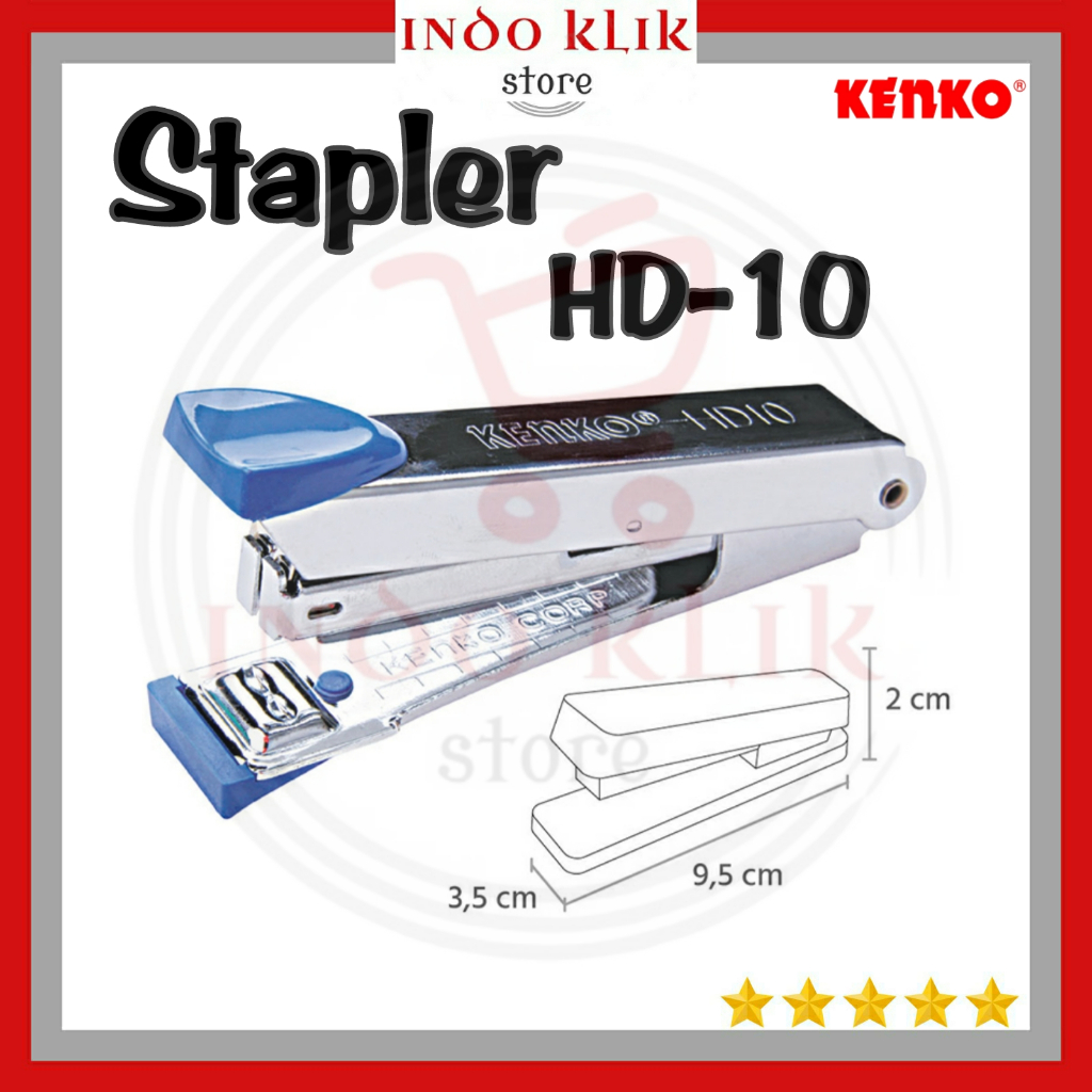 

Stapler HD 10 Kenko / Alat Stapler Hecter Kecil HD-10 / Stapler Kertas Tangan HD10
