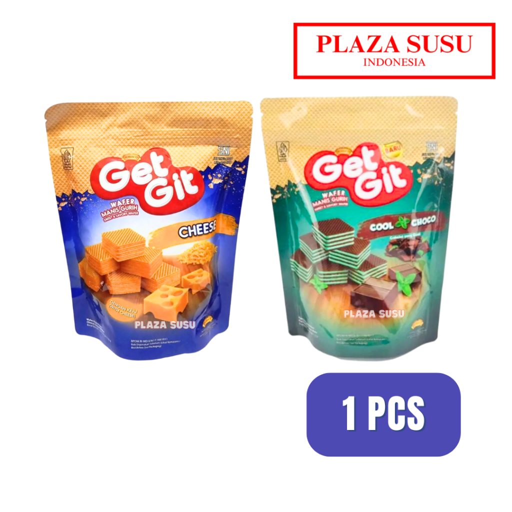 

BISKUIT GET GIT WAFER MANIS GURIH COKELAT COOL MINT KRIM CHOCOLATE CHEESE 110G