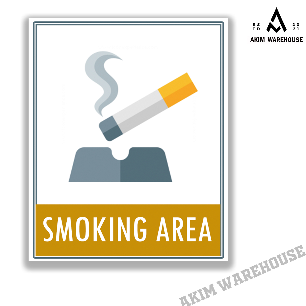 

Stiker Smoking Area / Tempat Merokok