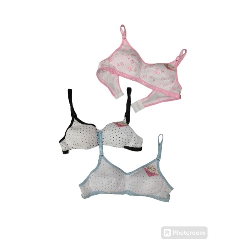 PAKET HEMAT NEW BRA REMAJA BH SPORT IMPORT MOTIF BINTIK / KUPU REMAJA TANPA BUSA || ALLSIZE ||
