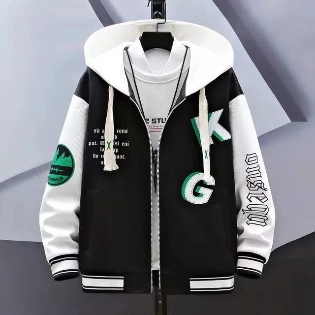 M-XXL Jaket Baseball Hoodie Oversize Wanita-Jaket Baseball Korea-Dewasa Anak-Jaket Cewek Korea OOTD