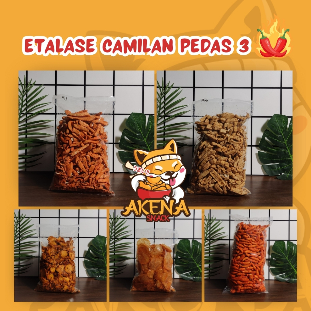 

ANEKA SNACK PEDAS KILOAN 250 & 500 GRAM MAKANAN RINGAN JAJAN CAMILAN TERLENGKAP MURAH