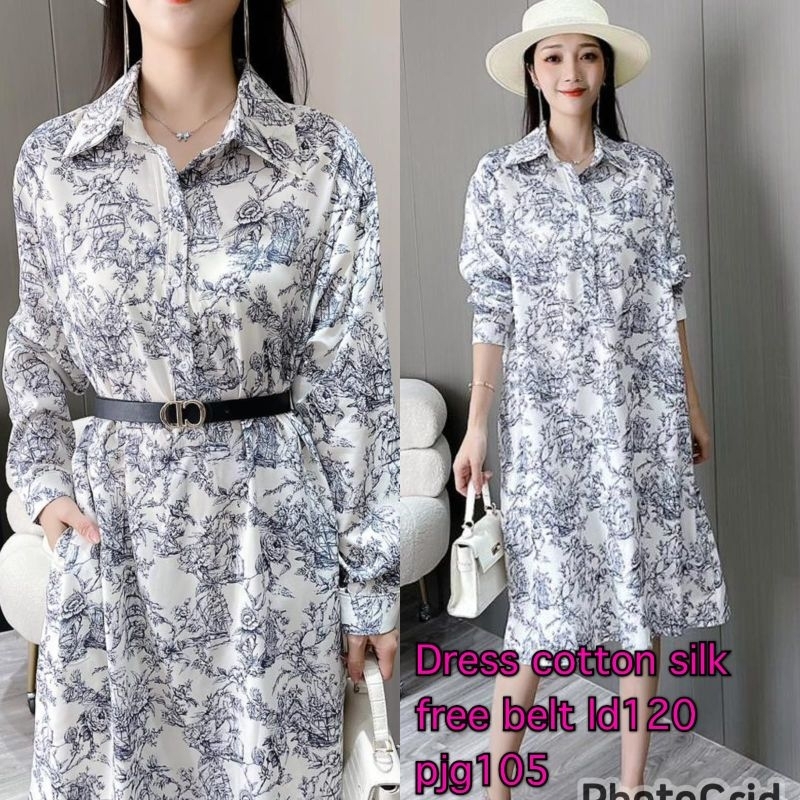 Tunik Dor abstrak Motif Katun Import