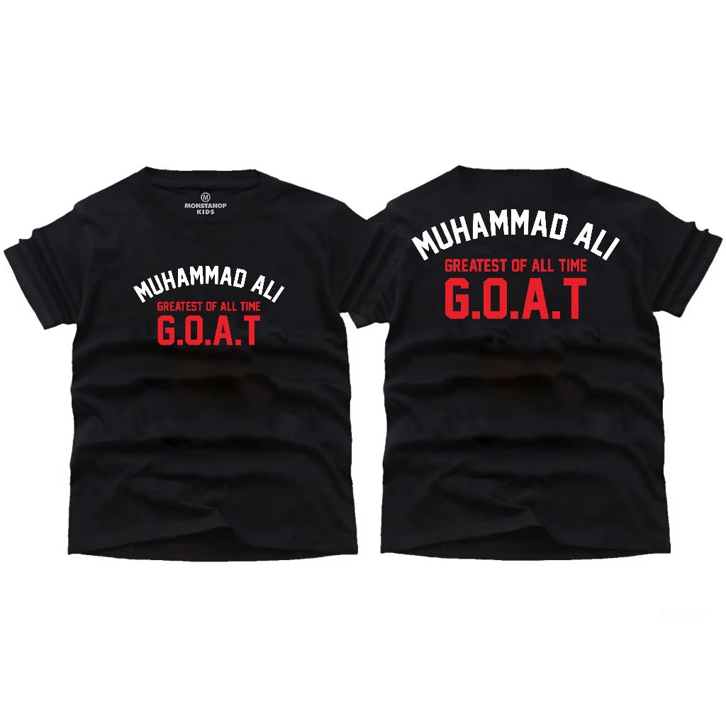 (Kaos Anak MUHAMMAD ALI) Kaos anak Laki-Laki Perempuan Bahan 24s