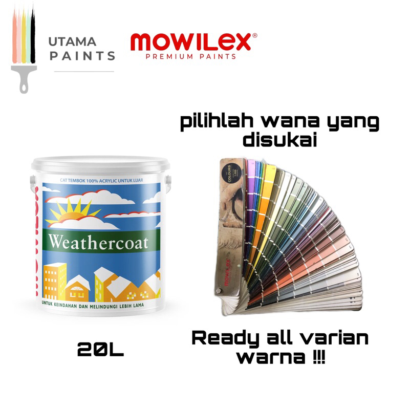 Cat Tembok Exterior Mowilex Weathercoat 20L
