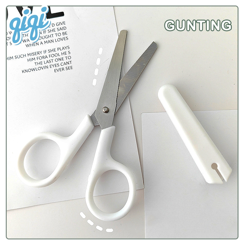 

Gunting Putih Aesthetic White Scissors Mini/Gunting kecil/Gunting mini - Qiqi Treasure