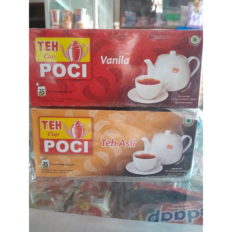 

Teh Poci Celup Kotak Rasa Asli Dan Vanila