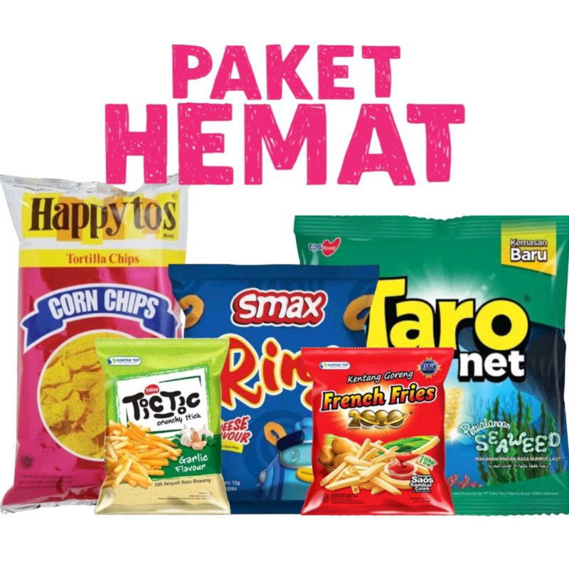 

(PAKET HEMAT) Happy Tos | Taro | S-max ring | tic tic | french