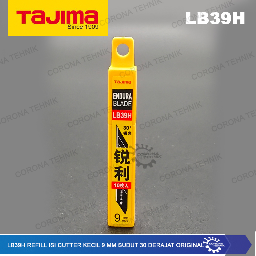 

Original Tajima - LB39H Refill Isi Cutter Kecil 9 mm Sudut 30 Derajat