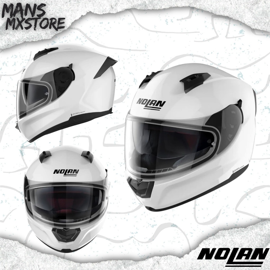 HELM NOLAN HELM N606 SPECIAL PURE WHITE SNI FULL FACE