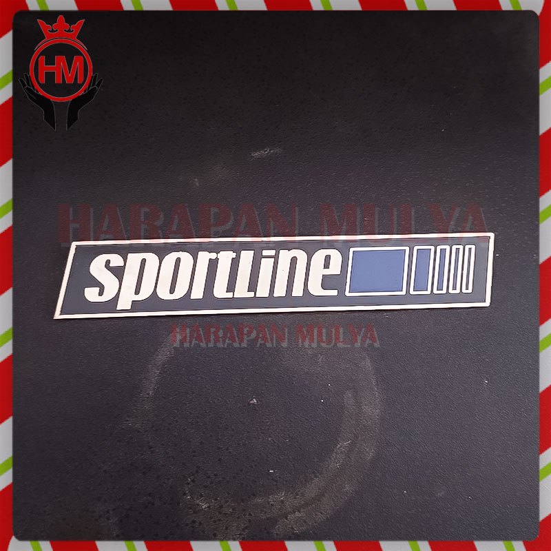 Plat Motor Kotak Emblem Mercedes W201 W124 Logam Stainless Sportline - Harapan Mulya
