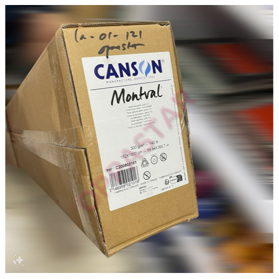 

Kertas Lukis Canson Montval Watercolour Paper 152x1000 Cold Pressed 300 gsm 200802101 Harga Roll