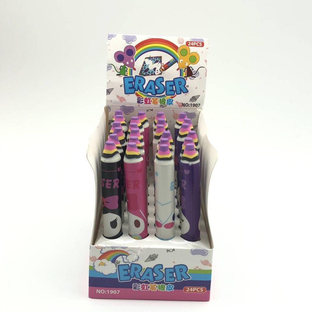 

Penghapus Bentuk Pensil, Penghapus Besar Bentuk Pensil Karakter Sanrio, Cinnamorol dan Kuromi Random