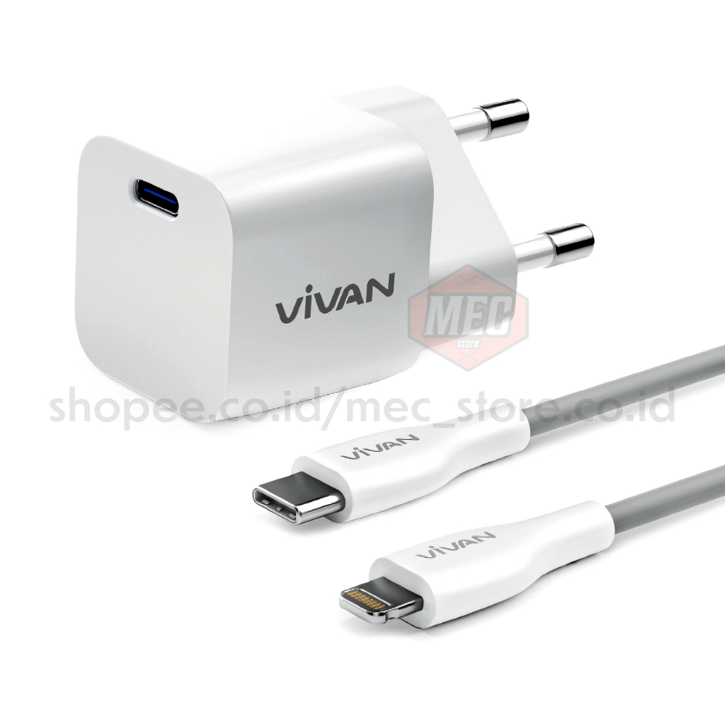 [VIVAN POWER 20S] Charger IP USB Type C To Lightning Fast Charging 20W Multi Protection Original Viv
