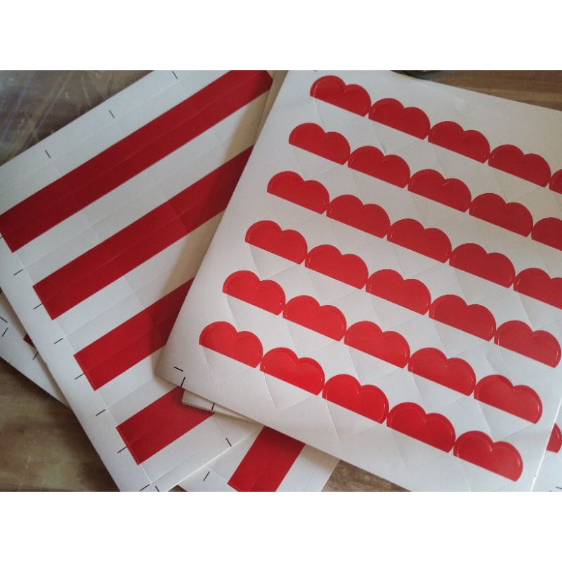 

stiker merah putih stiker pipi sticker pipi stiker bendera stiker love stiker bendera indonesia