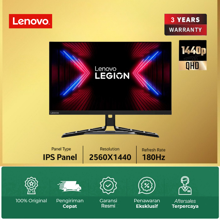 Monitor LED Lenovo Legion R27q-30 Gaming - QHD 180Hz 27" Inch