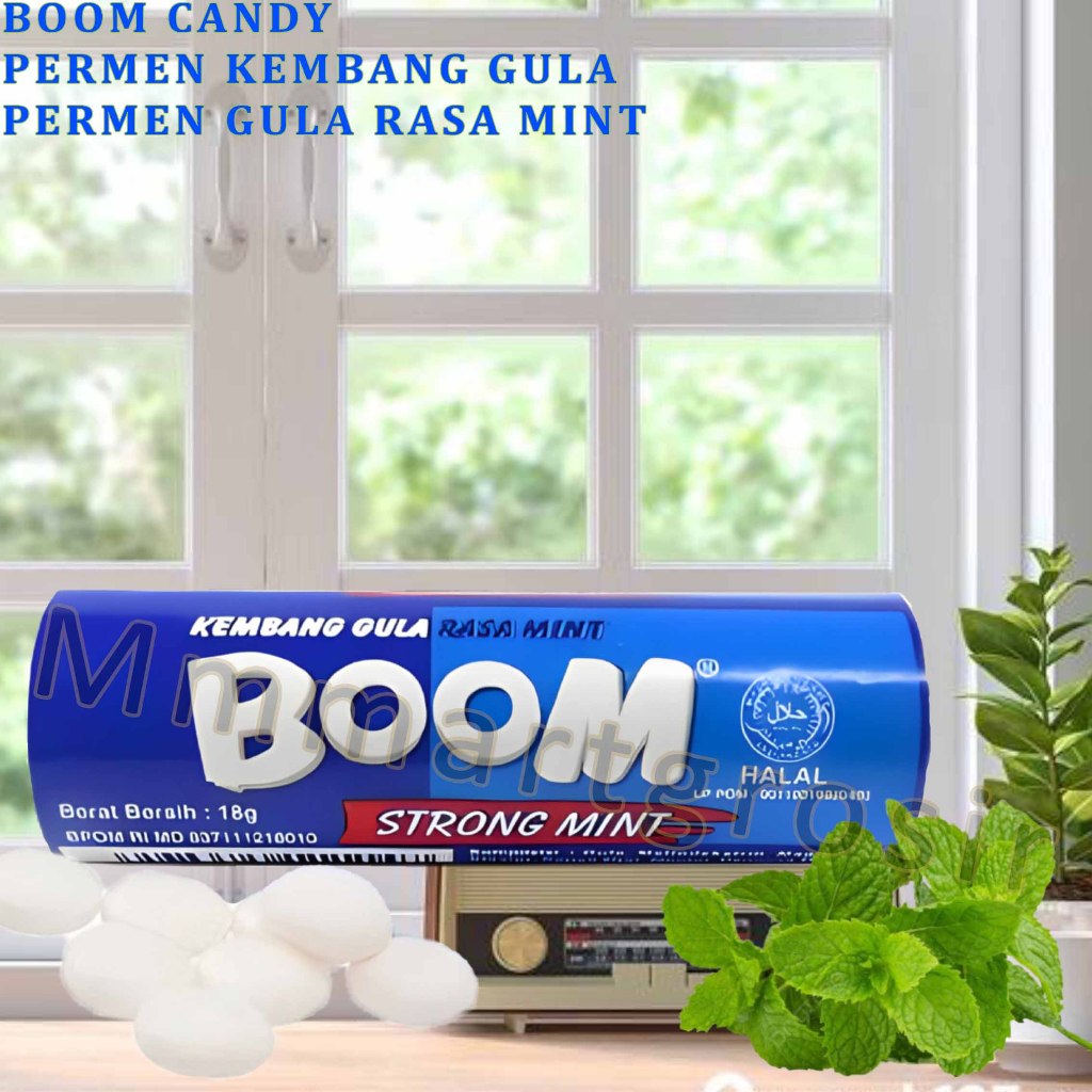 

Boom Candy / Permen Kembang Gula / Permen Gula Rasa Mint / 18gr