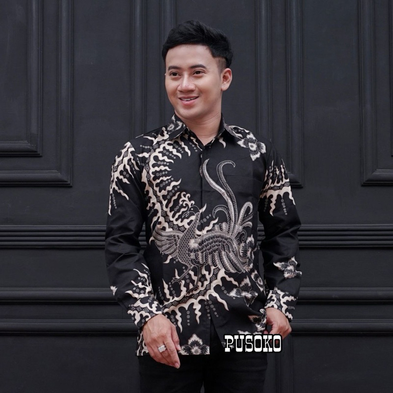 JIRA-kemeja batik pria lengan panjang modern casual medis motif sultan exclusive size M L X XXL