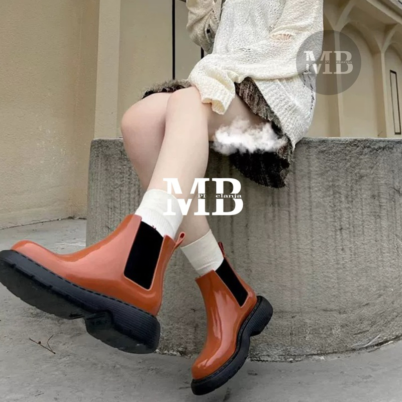 SEPATU MELISSA STEP BOOTS SANDAL JELLY KARET IMPORT WANITA DEWASA GLOSSY  TERBARU