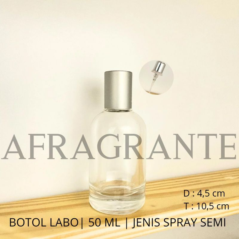 botol parfum ellabo 50 ml semi press abu- botol parfum kosong- botol parfum luxury- botol parfum bul
