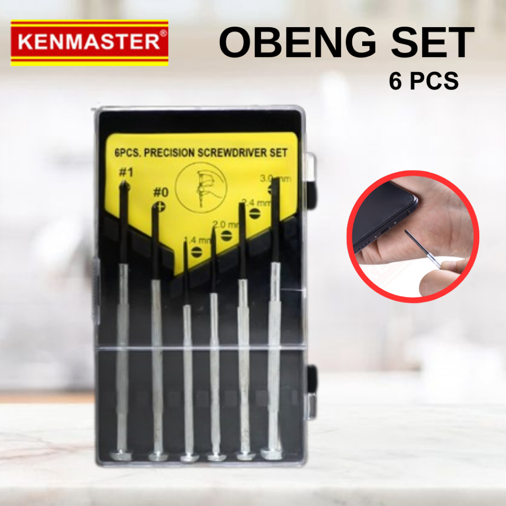 KENMASTER OBENG SET JAM PLUS MINUS  / Obeng serbaguna / Obeng set / obeng / obeng set murah / screwd