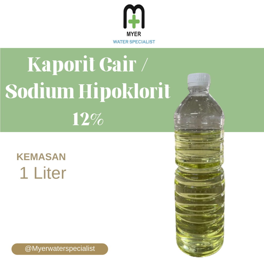 Kaporit Cair 1Liter / Sodium Hipoklorit 12% 1Liter