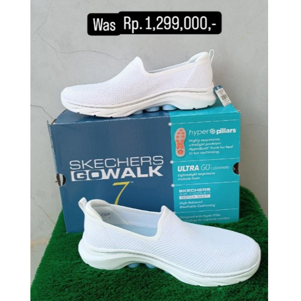 Skechers Go Walk 7 White Sneakers