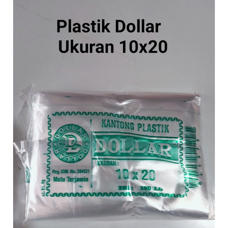 Plastik Dollar 10x20 ( 5 pak )