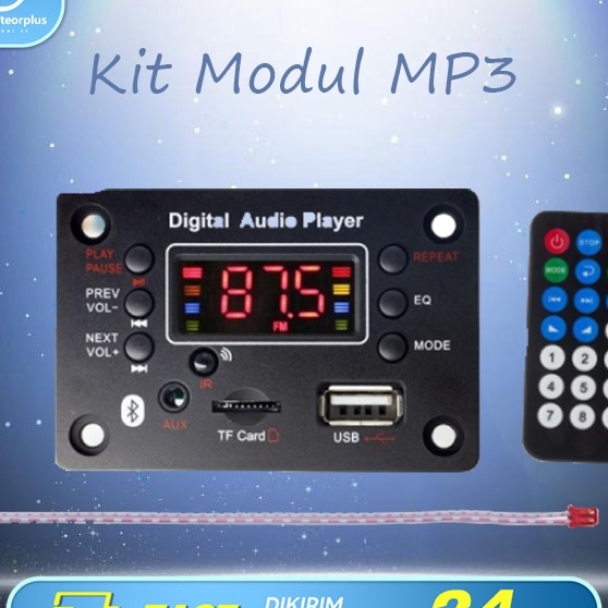 Terbaik Modul Pemutar MP3 12v Bluetooth model kotak Modul Dekoder Pemutar MP3 Mobil 12V Bluetooth 5 