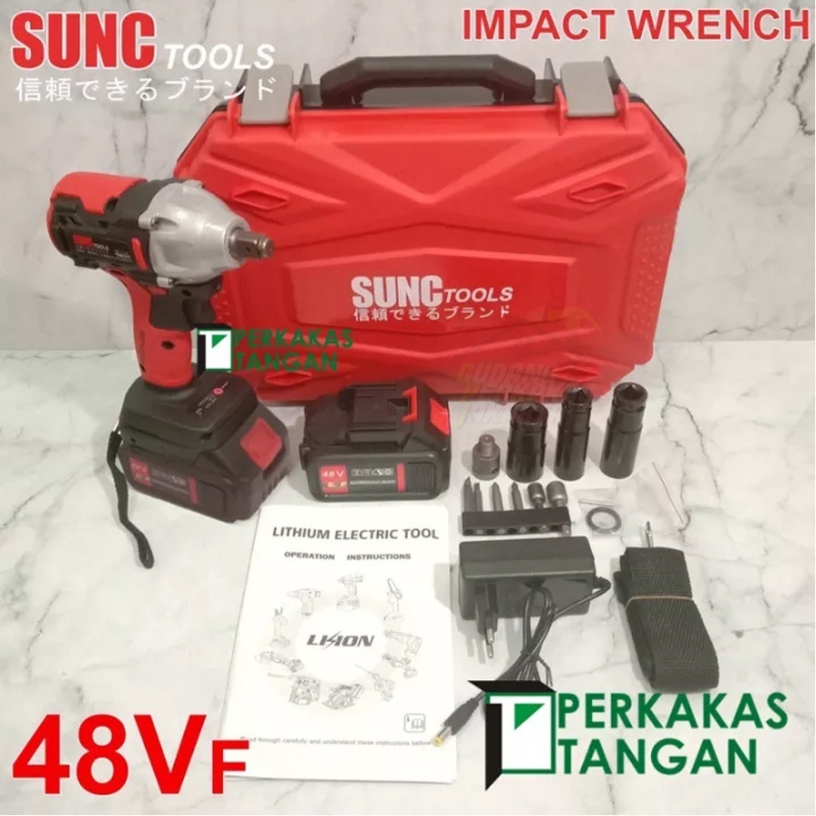 IMPACT WRENCH BUKA BAUT CORDLESS JLD TOOLS / SUNC / KAMOLEE IMPACT WRENCH 1 & 2 BATERAI ORIGINAL
