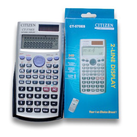 

KODE F79N Kalkulator Scientific Citizen CT 57 Es Kalkulator anak Sekolah BIG DISPLAY Citizen 57 ES