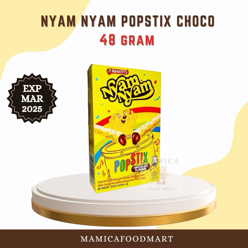 

NYAM NYAM CEMILAN POPSTIX CHOCO COKLAT 48G