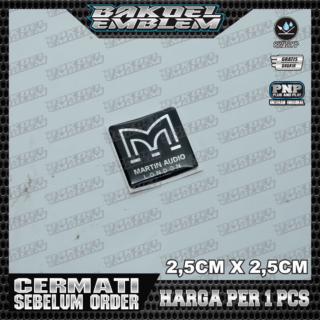 EMBLEM MARTIN AUDIO LONDON, EMBLEM SPEAKER MARTIN AUDIO LONDON, (MARTIN AUDIO LONDON)