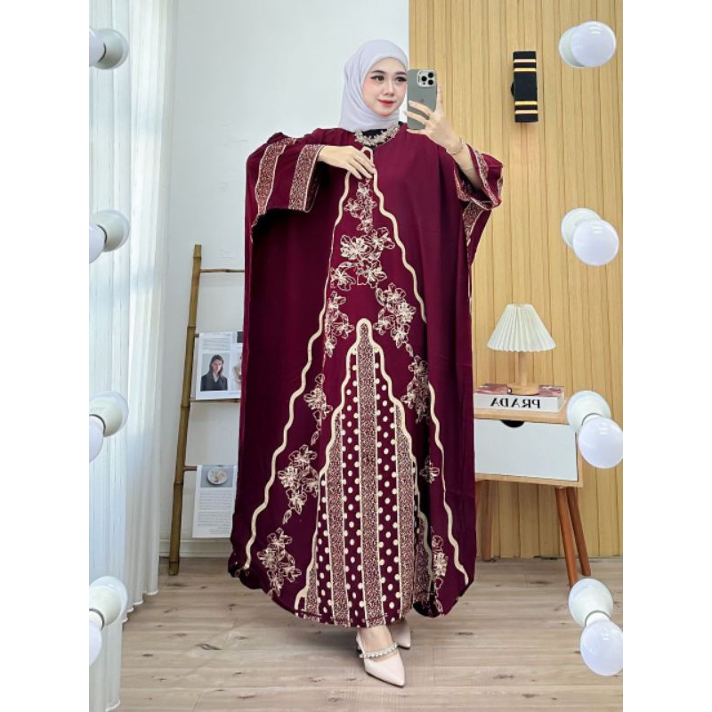 Kaftan Jumbo Kaftan Batik Kaftan santung samitex kaftan pekalongan kaftan wanita // COD