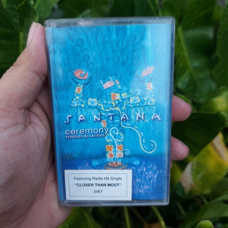 Kaset Pita SANTANA - CEREMONY: Remixes & Rarities (Original) - Latin Rock World Music Klasik