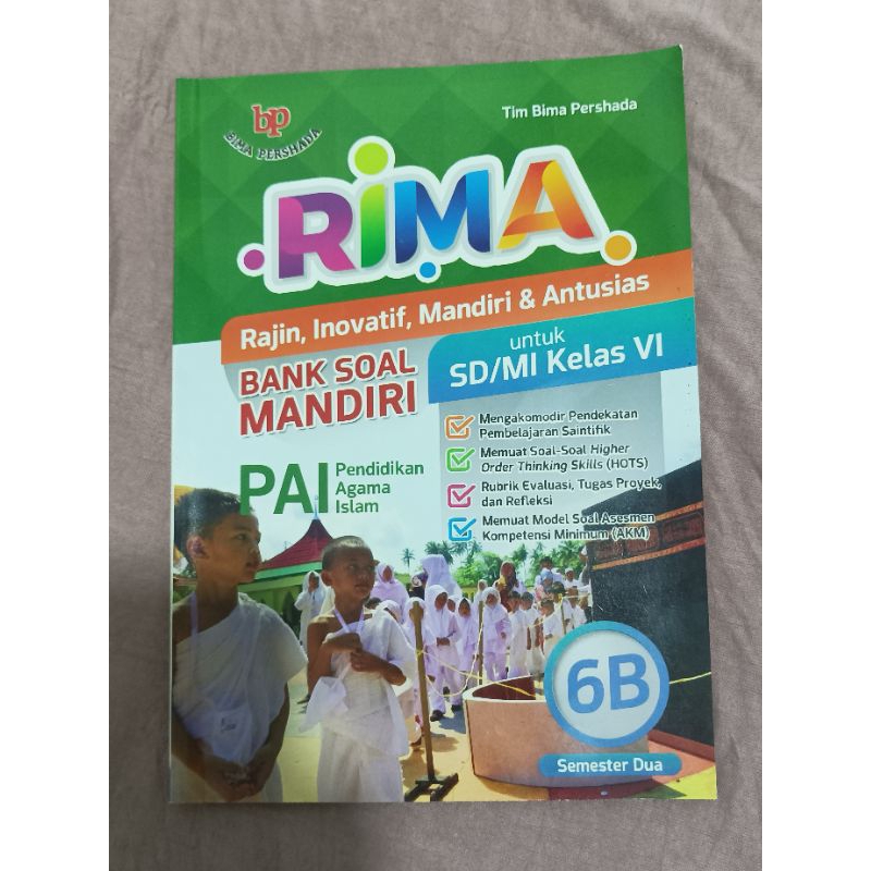 

Buku RIMA SD/MI Kelas 6B Semester Dua Bank Soal PAI