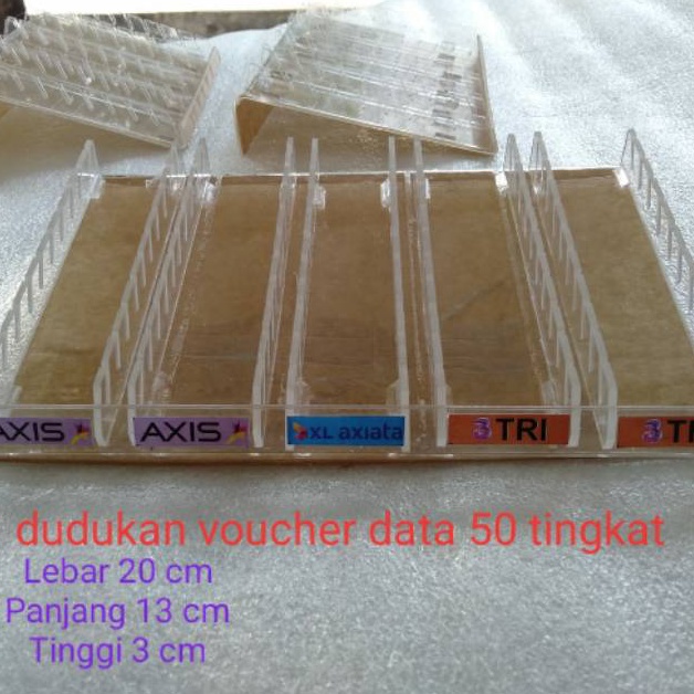 

KODE C29E Dudukan pajangan kartuvoucher pulsakuota 5 slot