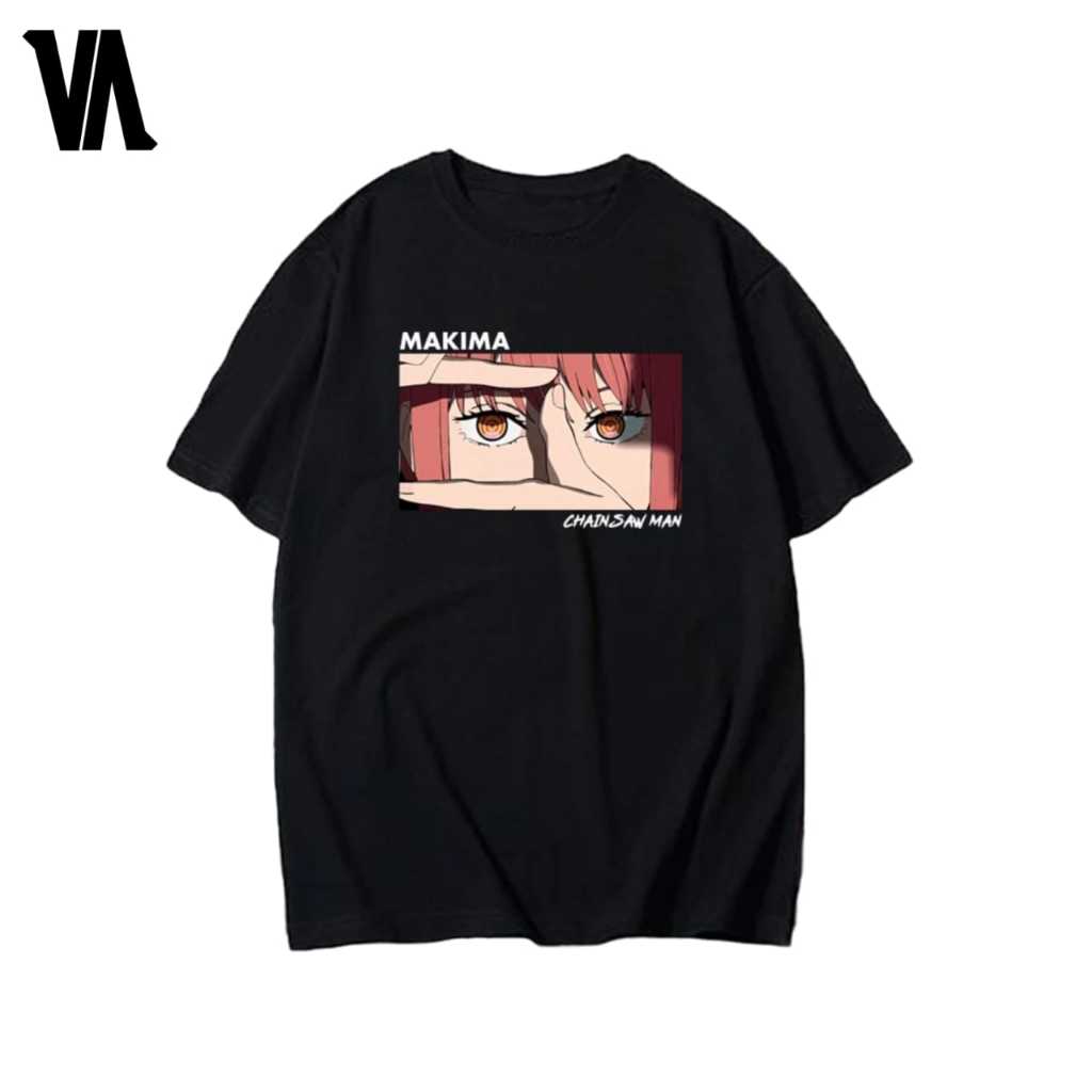 Baju Kaos Anime Chainsaw Man Makima / Tshirt Manga Chainsaw Man Japan Pria Wanita Premium