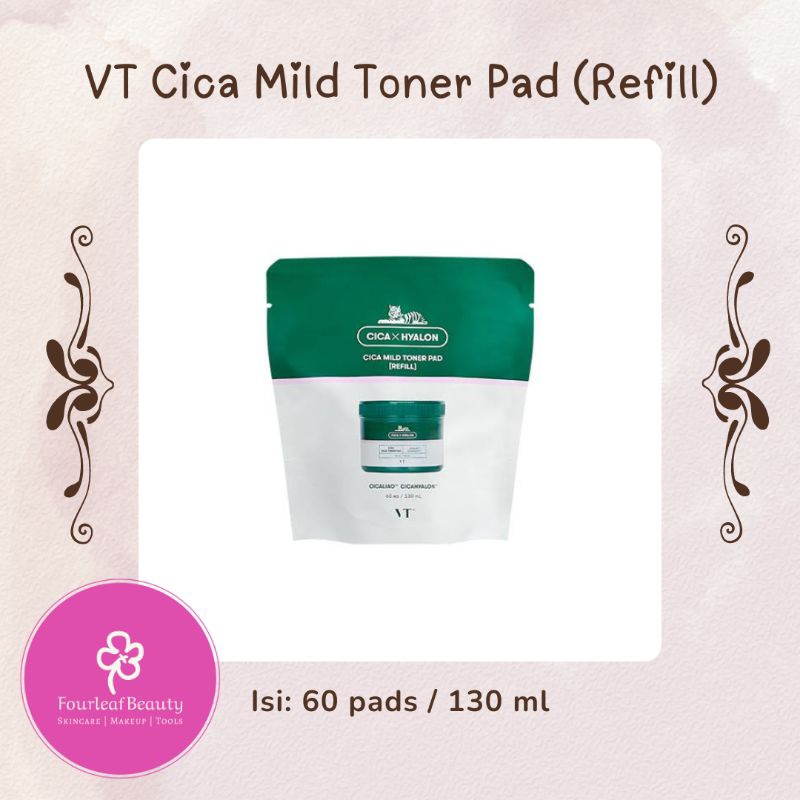 VT Cica Mild Toner Pad (Refill) - 60 pads / 130 ml