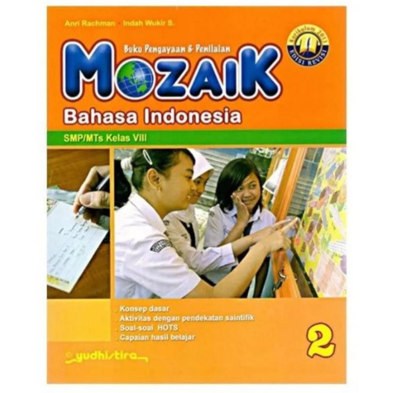 Buku Mozaik Bahasa Indonesia SMP/ Mts kelas 2/7/VII Yudistira