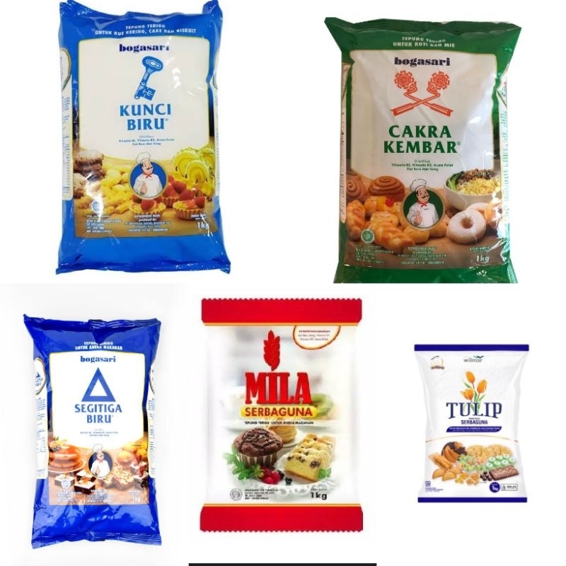

Tepung Serbaguna Kunci Mila Tulip Cakra 1kg