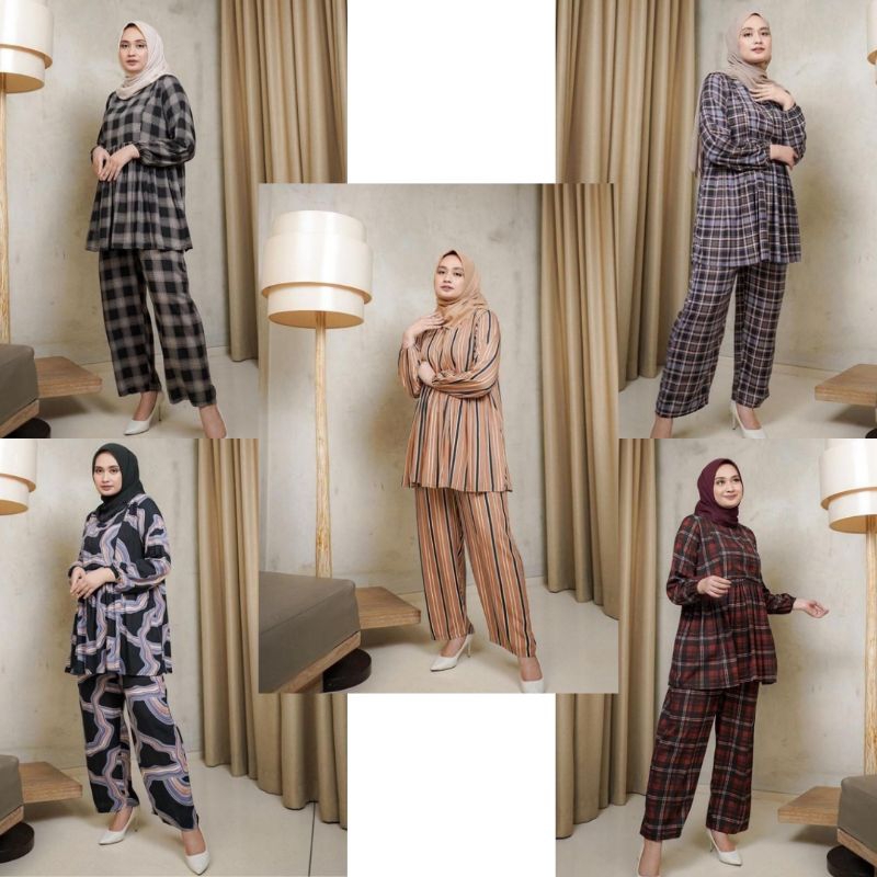 One Set Rayon//Setelan Wanita Premium//Setelan Wanita//One Set Premium