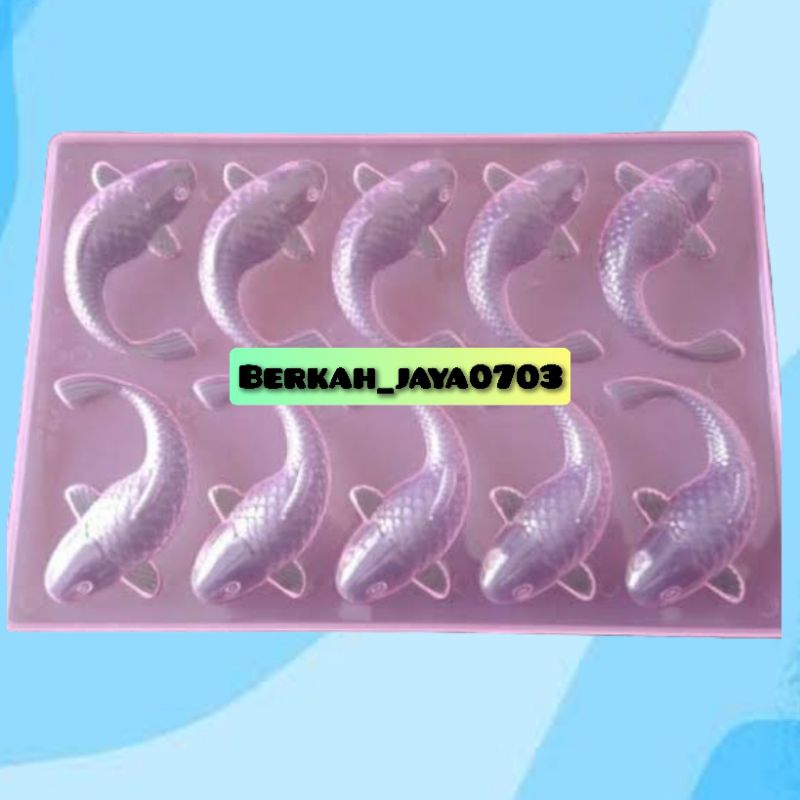 cetakan ikan koi, cetakan puding bentuk ikan koi